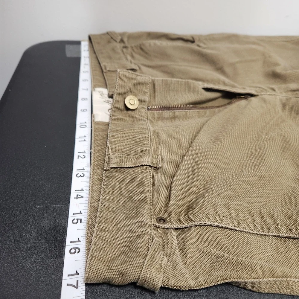 Duck Camp Men Brown Brush Pants Straight Leg Outdoor Field Work Trousers 32 T